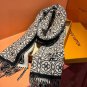 0 2024 Lv Explosive Classic Four Leaf Clover Double sided Jacquard Explosive Scarf!!! A_2119