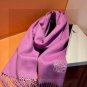 0 2024 Lv Explosive Classic Four Leaf Clover Double sided Jacquard Explosive Scarf!!! A_2136