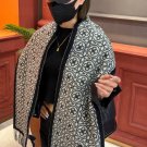 0 2024 Lv Explosive Classic Four Leaf Clover Double sided Jacquard Explosive Scarf!!! A_5072