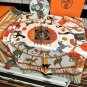 0 2030 High Quality Hermes King's Tiger Carousel 90CM Silk Scarf [Rose]Under the retr_7585