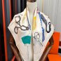 0 2030 Latest HERMES Heavy [Celebration] [Accompanying] Square scarf [Lips] Sleek and f