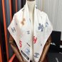0 Chanel's Letter Birdcage Scarf [Proud] Classic color scheme [Celebration] Fusion of