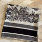 0 Dior  Paris Map Gold Size 110  110Double sided same color velvet handkerchiefS