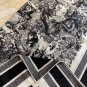 0 Dior Paris Map Gold Size 110 110Double sided same color velvet handkerchiefS