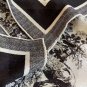 0 Dior Paris Map Gold Size 110 110Double sided same color velvet handkerchiefS