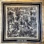 0 Dior Paris Map Gold Size 110 110Double sided same color velvet handkerchiefS