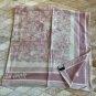 0 Dior Paris Map Gold Size 110 110Double sided same color velvet handkerchiefS_209