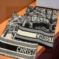 0 Dior Paris Map Gold Size 110 110Double sided same color velvet handkerchiefS_213