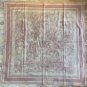 0 Dior Paris Map Gold Size 110 110Double sided same color velvet handkerchiefS_994