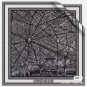 0 Dior Paris Map Gold Size 110 110Double sided same color velvet handkerchiefS_3491