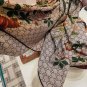 0 Gucci Double sided Two tone Floral Cashmere Scarf~Super uplifting! Advanced femininit_2480