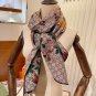 0 Gucci Double sided Two tone Floral Cashmere Scarf~Super uplifting! Advanced femininit_3889