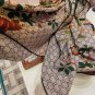 0 Gucci Double sided Two tone Floral Cashmere Scarf~Super uplifting! Advanced femininit_4916