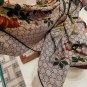 0 Gucci Double sided Two tone Floral Cashmere Scarf~Super uplifting! Advanced femininit_7395