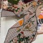 0 Gucci Double sided Two tone Floral Cashmere Scarf~Super uplifting! Advanced femininit_7395