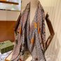0 Gucci Double sided Two tone Floral Cashmere Scarf~Super uplifting! Advanced femininit_7395