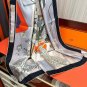 0 Hermes official website synchronized handmade rolled edge silk handkerchief [proud] T