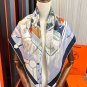 0 Hermes official website synchronized handmade rolled edge silk handkerchief [proud] T