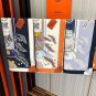 0 Hermes official website synchronized handmade rolled edge silk handkerchief [proud] T_5130