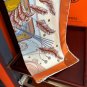 0 Hermes official website synchronized handmade rolled edge silk handkerchief [proud] T_5130