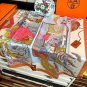 0 Hermes official website synchronized handmade rolled edge silk handkerchief [proud] T_5130