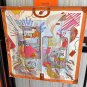0 Hermes official website synchronized handmade rolled edge silk handkerchief [proud] T_5130