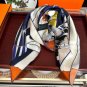 0 Hermes official website synchronized handmade rolled edge silk handkerchief [proud] T_5131