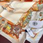 0 High Version 2025 HERMES Heavy [Celebration] A must-have square scarf for ladies and