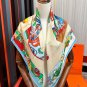 0 High Version 2025 HERMES Heavy [Celebration] A must-have square scarf for ladies and_5167