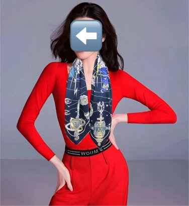 0 High Version 2030 Herm &Atilde;&uml; s [Starry Chorus] 90 Collection Square Scarf pays tribute t_4600