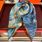 0 New 2025 HERMES Heavy [Celebration] [Natural Animal Forest] Square Towel [Lips] Sleek_608