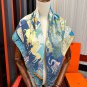 0 New 2025 HERMES Heavy [Celebration] [Natural Animal Forest] Square Towel [Lips] Sleek_608