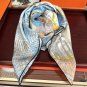 0 New 2025 HERMES Heavy [Celebration] [Natural Animal Forest] Square Towel [Lips] Sleek_2676