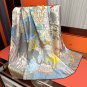 0 New 2025 HERMES Heavy [Celebration] [Natural Animal Forest] Square Towel [Lips] Sleek_2676