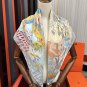0 New 2025 HERMES Heavy [Celebration] [Natural Animal Forest] Square Towel [Lips] Sleek_2676