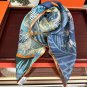 0 New 2025 HERMES Heavy [Celebration] [Natural Animal Forest] Square Towel [Lips] Sleek_2677