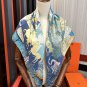 0 New 2025 HERMES Heavy [Celebration] [Natural Animal Forest] Square Towel [Lips] Sleek_2677