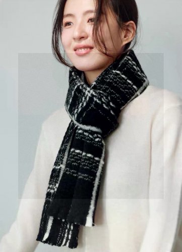 0 New Chanel Annual Most Beautiful [Double C Weaving plaid shawl] Exclusive channel ori