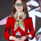 0 New Gucci Flower Scarf Exquisite Hand Curled Silk Twill [Celebration] Glossy and Sm