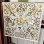 0 New Gucci Flower Scarf Exquisite Hand Curled Silk Twill [Celebration] Glossy and Sm