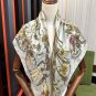 0 New Gucci Flower Scarf Exquisite Hand Curled Silk Twill [Celebration] Glossy and Sm