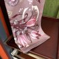 0 New Gucci Flower Scarf Exquisite Hand Curled Silk Twill [Celebration] Glossy and Sm_4614