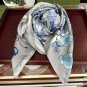 0 New Gucci Flower Scarf Exquisite Hand Curled Silk Twill [Celebration] Glossy and Sm_4615