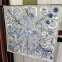 0 New Gucci Flower Scarf Exquisite Hand Curled Silk Twill [Celebration] Glossy and Sm_4615