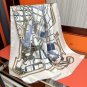 0 new Herm &Atilde;&uml; s [Whiplash Dance Line Edition] 90 square scarf creation originated from