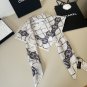 0 Original Small Fragrance 90cm Silk Square Towel, Camellia. Top grade twill silk mater_5725