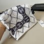 0 Original Small Fragrance 90cm Silk Square Towel, Camellia. Top grade twill silk mater_5725