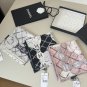 0 Original Small Fragrance 90cm Silk Square Towel, Camellia. Top grade twill silk mater_5725