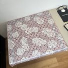 0 Original Small Fragrance 90cm Silk Square Towel, Camellia. Top grade twill silk mater_5726