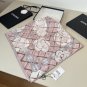 0 Original Small Fragrance 90cm Silk Square Towel, Camellia. Top grade twill silk mater_5726